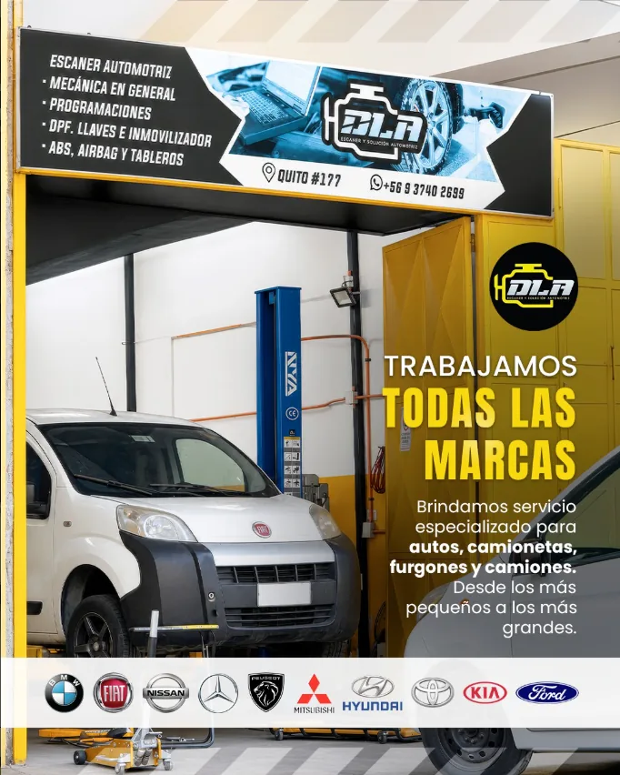 Instalaciones de DLA Soluciones Automotriz para atención mecánica en Antofagasta
