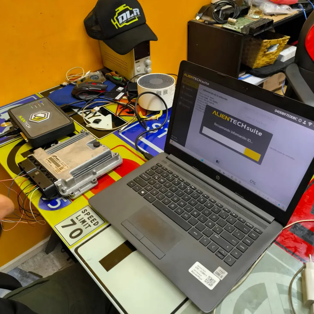 Equipo de programación electrónica utilizado en una Iveco Daily 2024